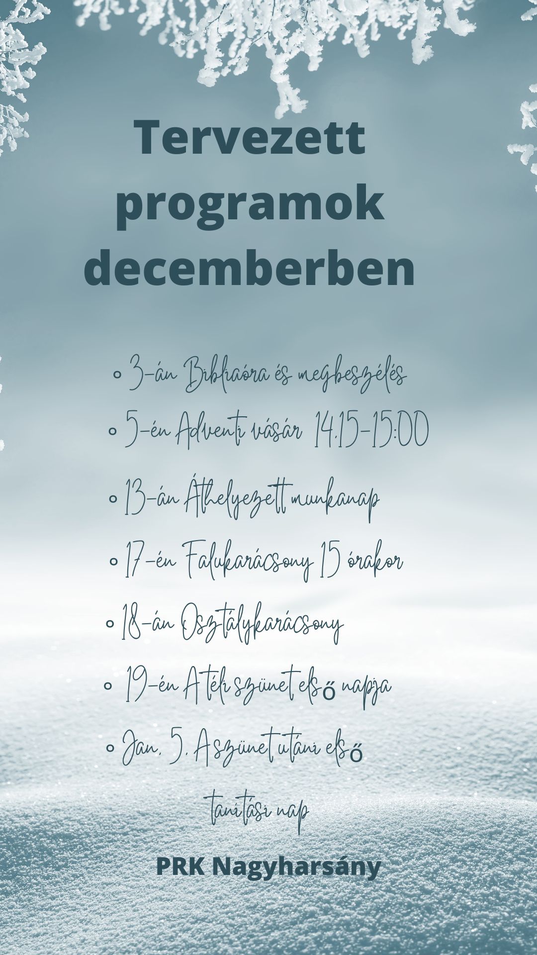Decemberi programok 25