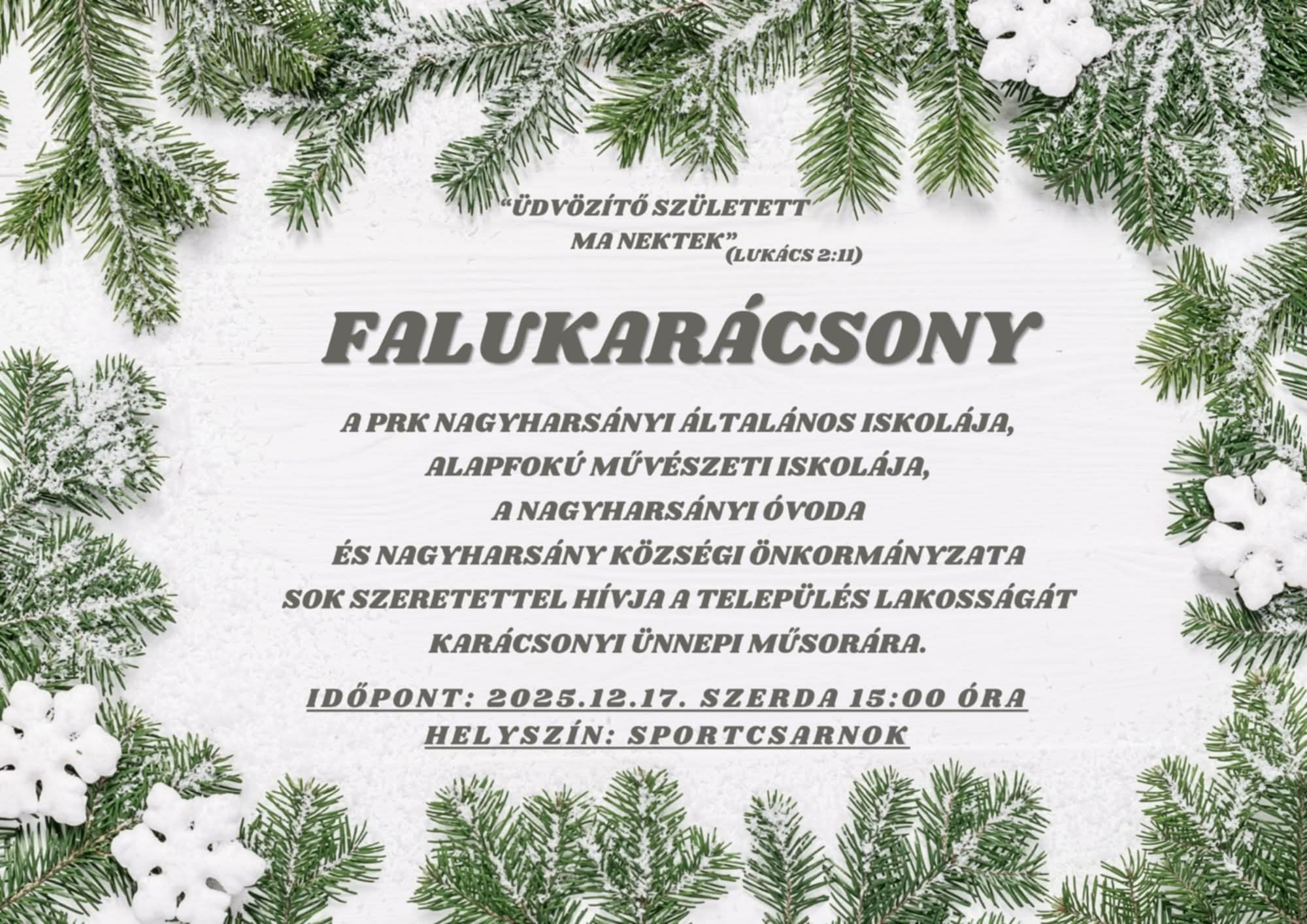 Falukaracsony plakat